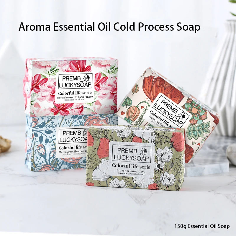 Aroma essential oil cleansing soap, handmade soap, suitable for face washing, hand washing, shaving, companion gift, etc. Peaceful Pleasures Health and Wellness