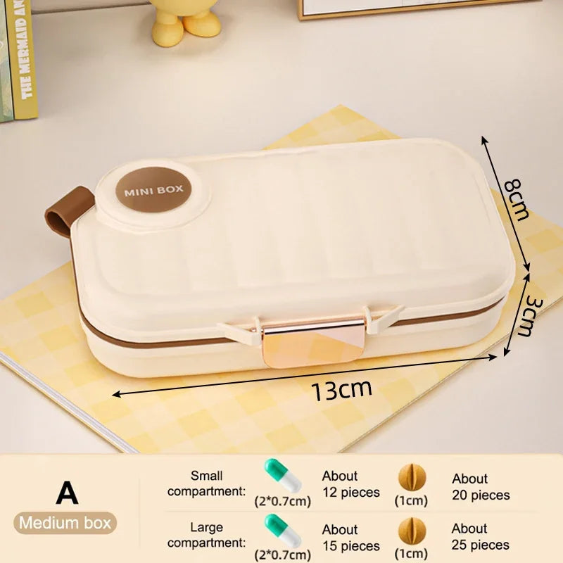 Weekly 7 Days Pill Portable Storage Organizer 3 Times A Day food grade Pill Storage Box Travel Medicine Dispensing Container Peaceful Pleasures Health and Wellness