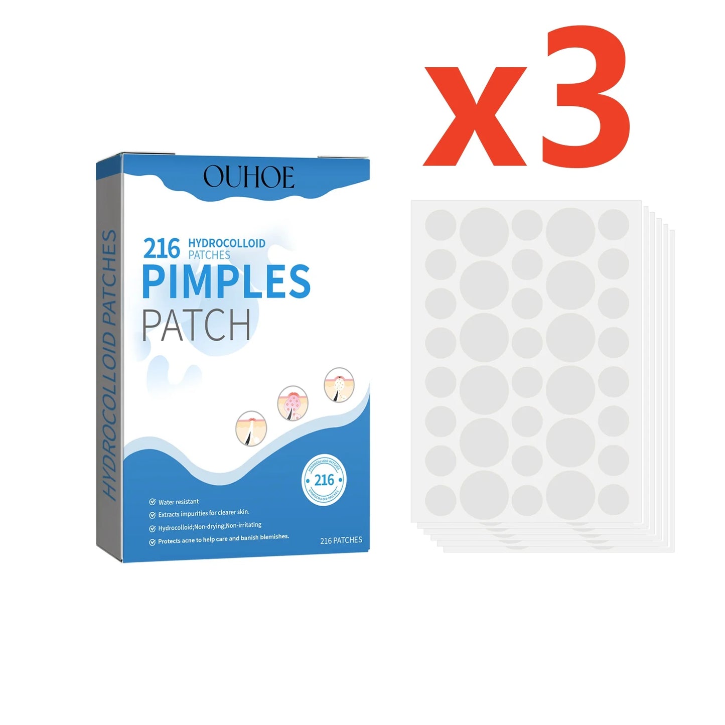 Invisible Acne Patches – Blemish Spot Stickers 240pc