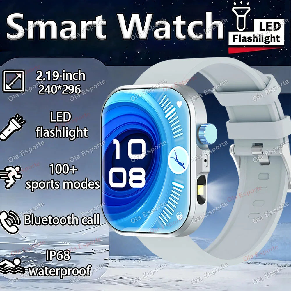 Ola Esporte LED Smartwatch 2.01" | Fitness & Bluetooth Call Watch