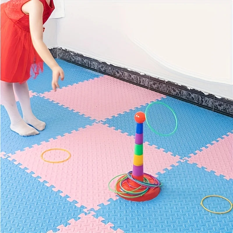 Colorful Hoop Ring Toss Game Set – Kids & Family Outdoor Party