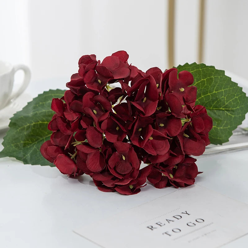 Silk Hydrangea Artificial Flowers | Wedding Bridal Bouquet Decor