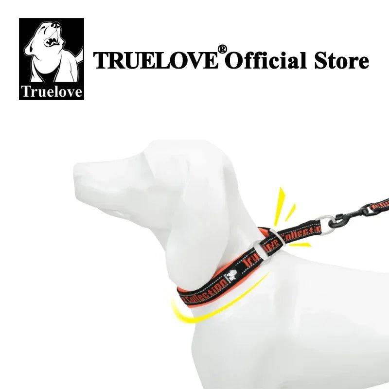Truelove P-Chain Nylon Pet Collar Adjustable Reflective SBR Neoprene Pull-resistant Explosion-proof Dog and Cat Travel TLC5371 Peaceful Pleasures Health and Wellness