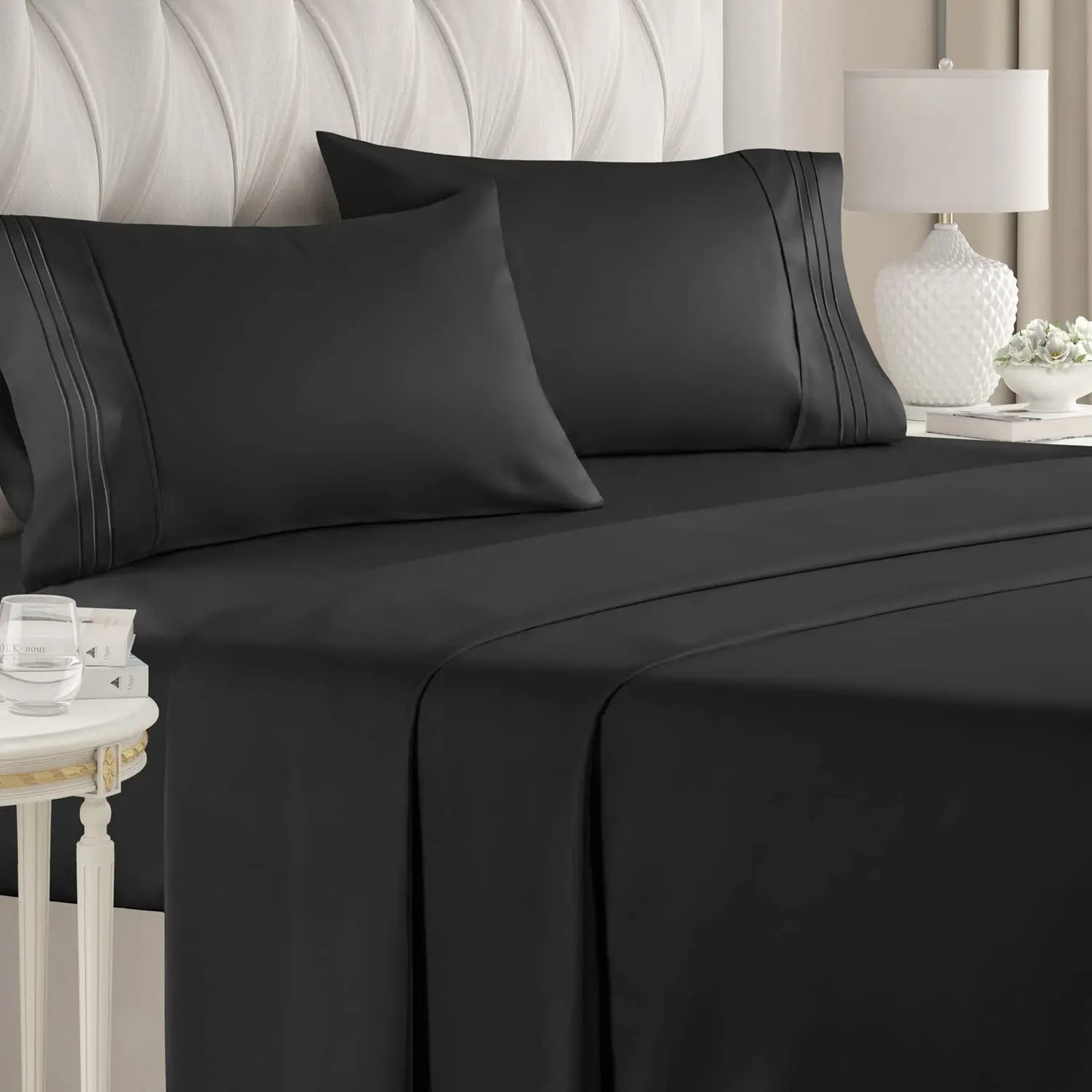 Battilo 4-Piece Luxury Microfiber Bed Sheet Set | All Sizes