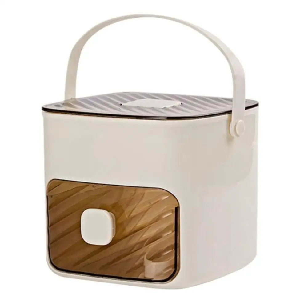 48-Grid Ice Cube Maker | One-Touch Release & Storage Drawer