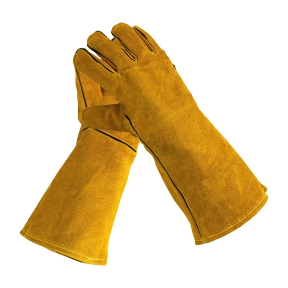 Flame-Retardant Leather Welding Gloves | Heat-Resistant