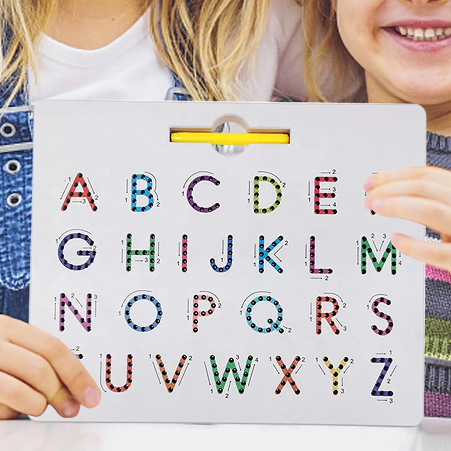 2-in-1 Kids Magnetic Alphabet Tracing Board | Educational Toy