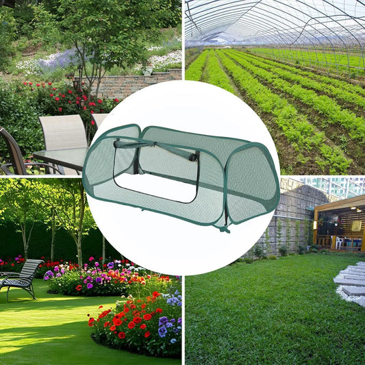 Pop-Up Garden Plant Cover Mesh Net | Bird & Pest Barrier 115x55x45cm Garden Mesh Plant Cover Peaceful Pleasures Health and Wellness