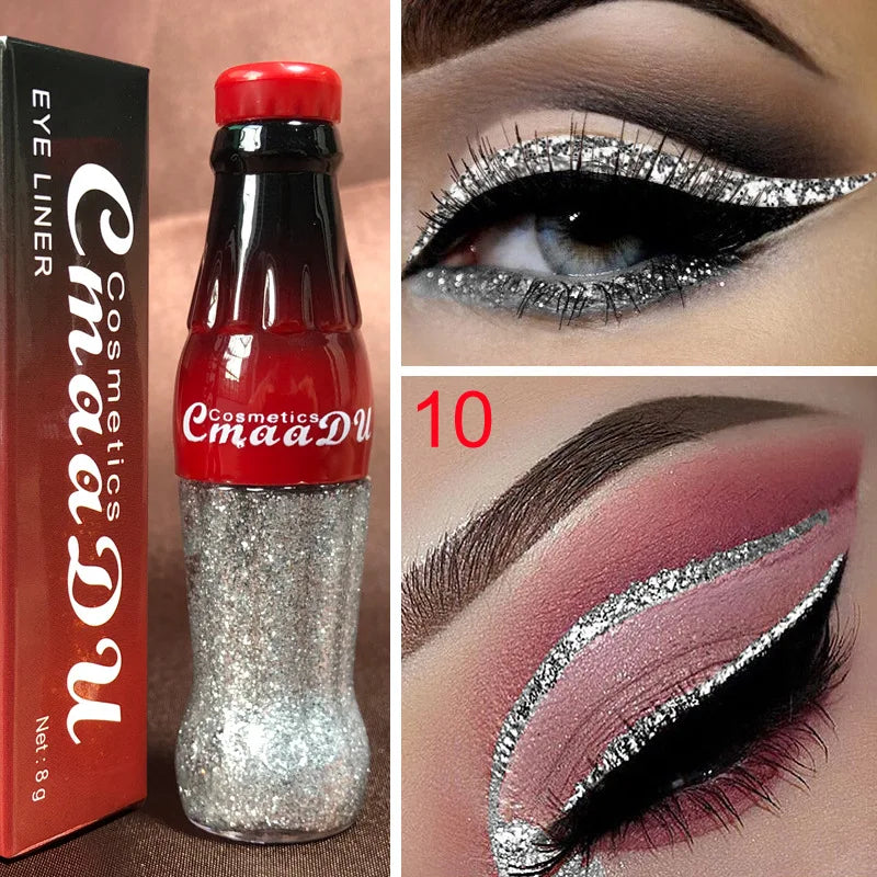 Waterproof Glitter Eyeliner and Eyeshadow Stick Set - Vibrant, Long-Lasting Colors for Flawless Eye Makeup, Ideal for Parties an Peaceful Pleasures Health and Wellness KLPYXY-10