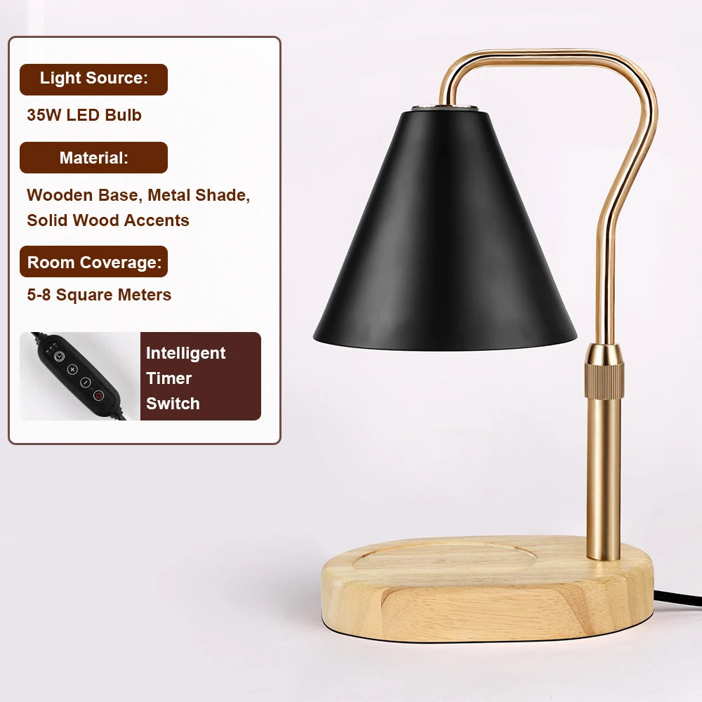 RUNTOIN Dimmable Candle Warmer Lamp with Timer | Home Decor