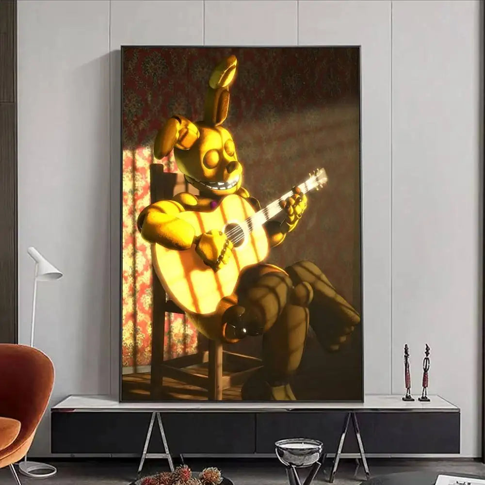 FNAF Five Nights at Freddy's Ultimate Group Poster | Waterproof Wall Art Poster Peaceful Pleasures Health and Wellness z3 15X20cmNoframe