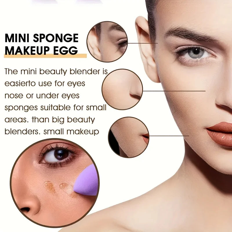 12-Piece Makeup Sponge Set – Foundation & Concealer Puffs