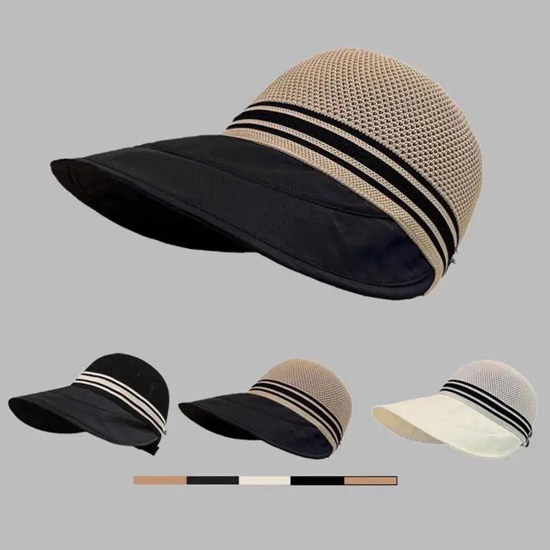 Women's Wide Brim Straw Sun Hat – Breathable UV Protection