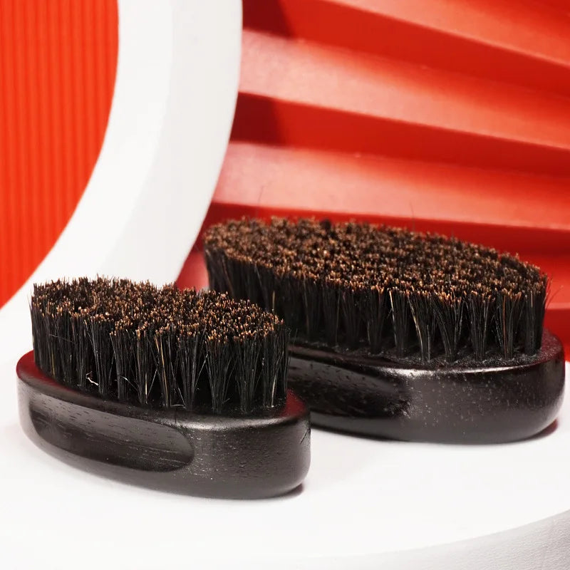 Men's Boar Bristle Beard Brush & Beech Wood Comb Set