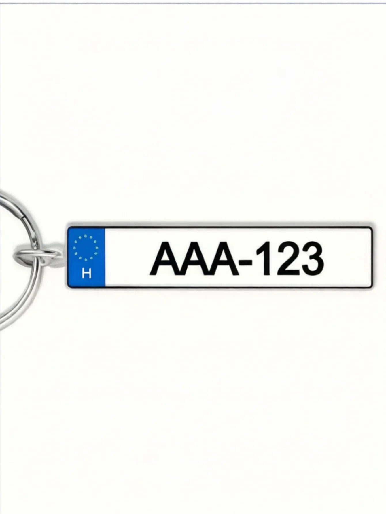 Custom Car License Plate Keychain Personalized Name Number Plate Acrylic Metal Keyring Gift for Dad Boyfriend Peaceful Pleasures Health and Wellness Hungary Acrylic