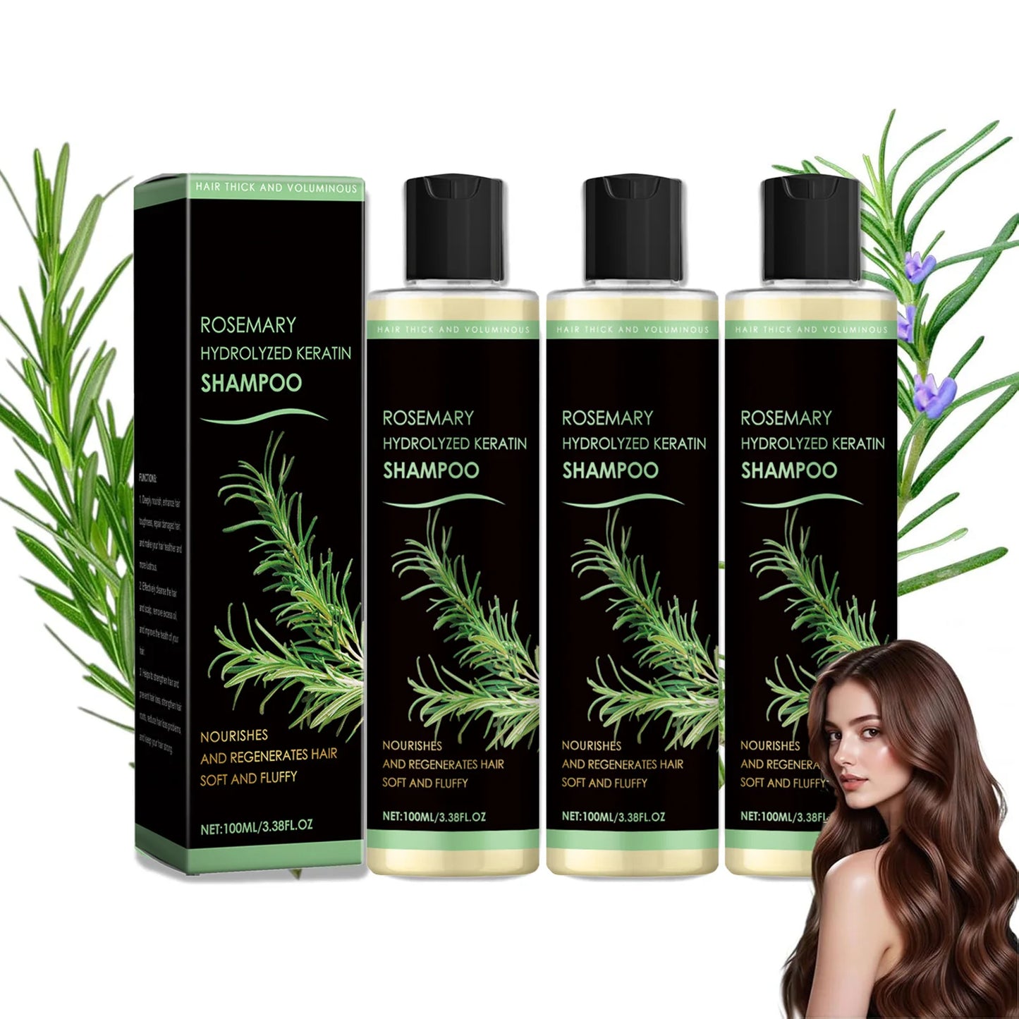 Rosemary Shampoo – Oily Scalp, Dandruff Relief & Volume