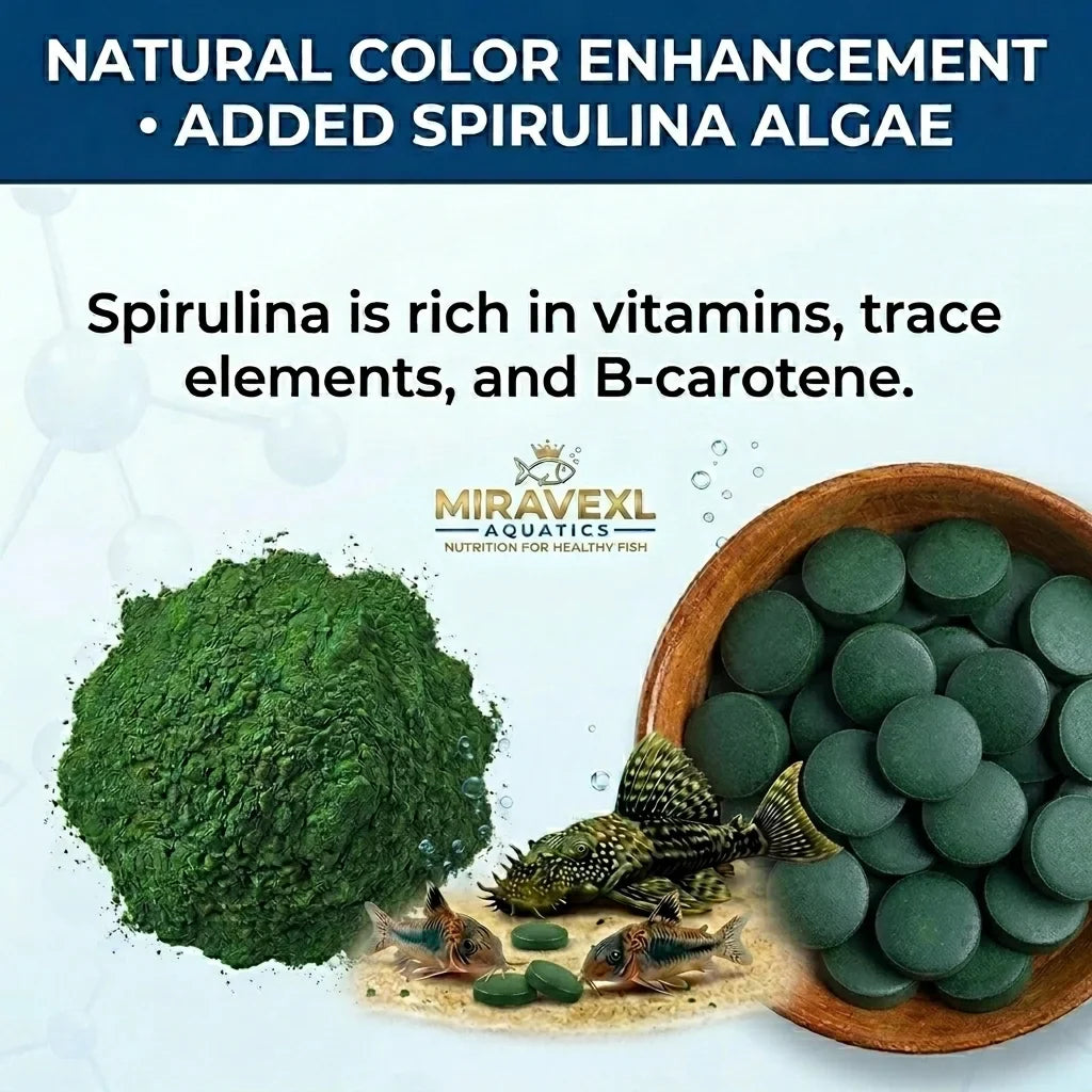 Spirulina Sinking Tablets – Aquarium Food for Plecos & Bottom Feeders