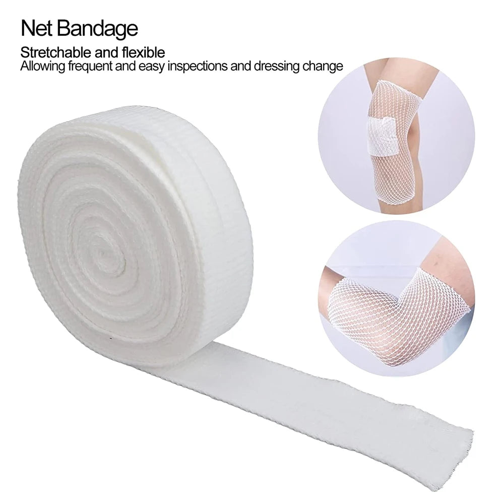 Elastic Net Tubular Bandage – Breathable Wound Dressing Retainer Medical Tubular Bandage Peaceful Pleasures Health and Wellness