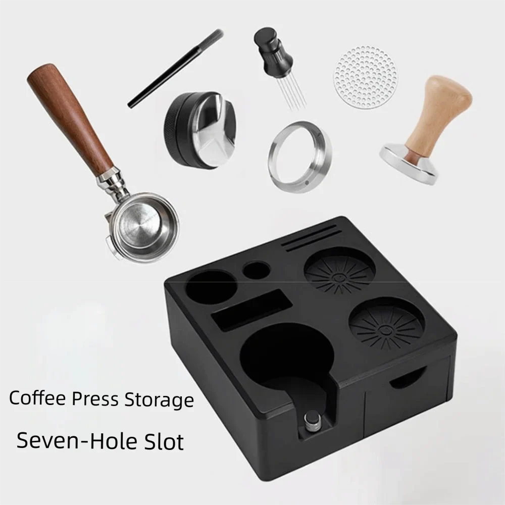 Square Espresso Tamping Station & Portafilter Holder Organizer