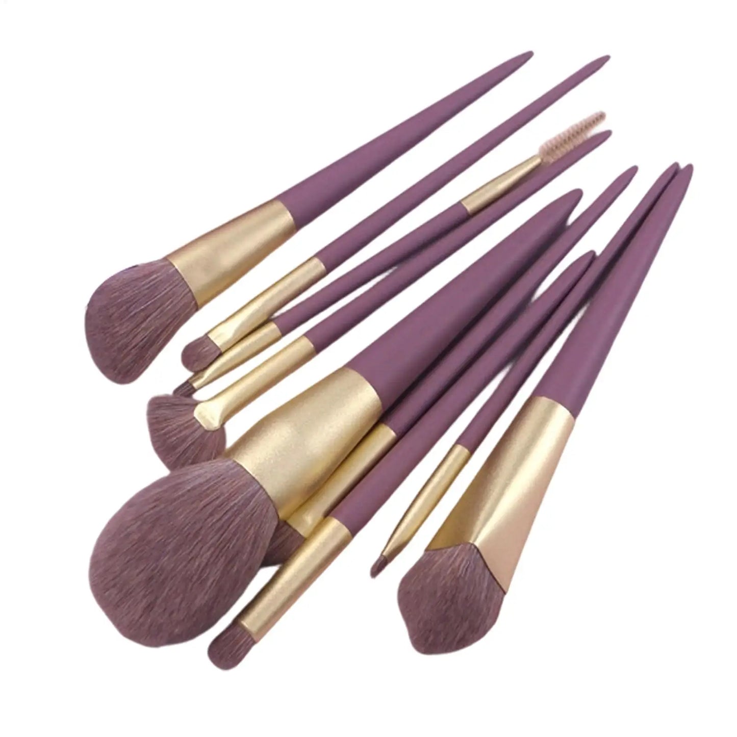 9-Piece Makeup Brush Set with Storage Bag | Foundation & Eye