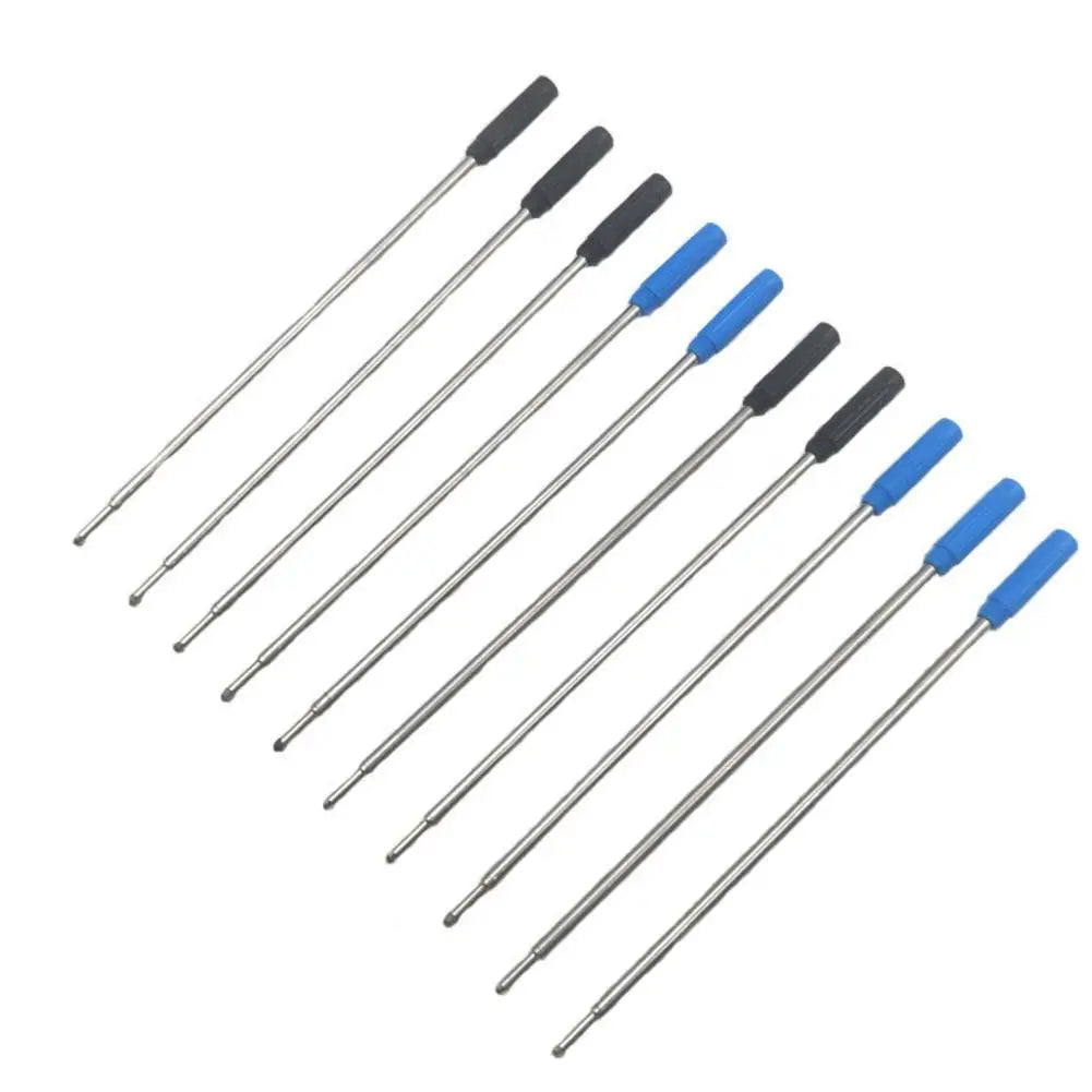 10 pcs OPP Packaging Metal Pen Refill Ballpoint Pen for Crystal Diamond Ballpoint Pen Student Pen Rod Blue/Black Ink 7cm Length Peaceful Pleasures Health and Wellness