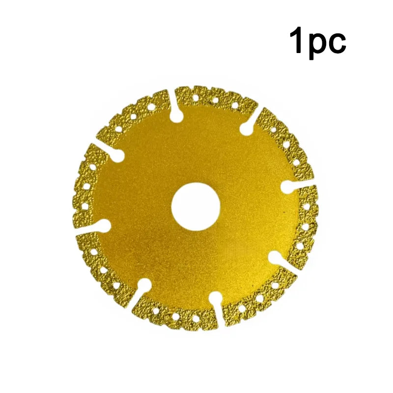 Vacuum Brazed Diamond Yellow Saw Blade Steel Metal Stone Cast Iron