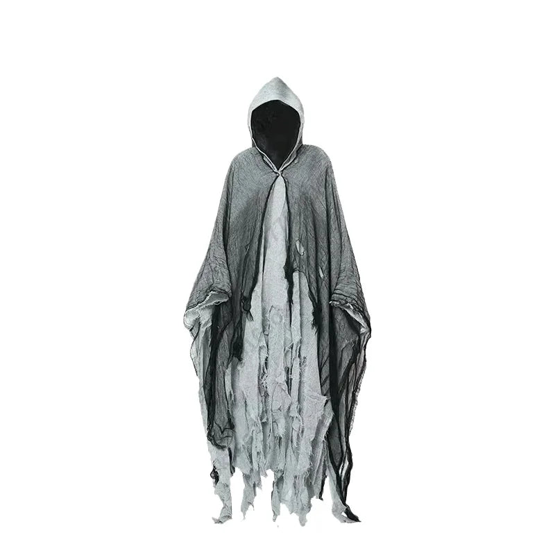 Halloween Hooded Cloak Cape | Ghost Zombie Cosplay Costume