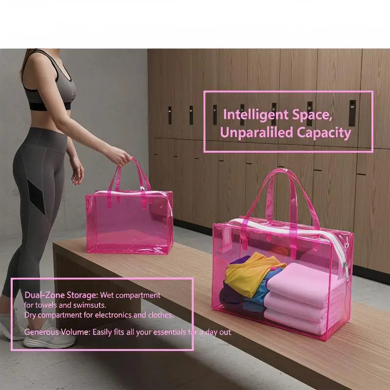 Waterproof Wet & Dry Separation Swim Bag | Travel Toiletry Tote