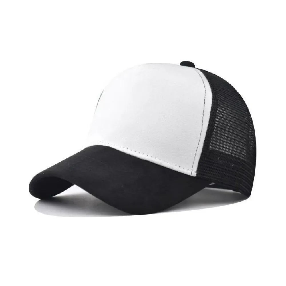 Unisex Suede Mesh Baseball Cap | Adjustable Sun Hat