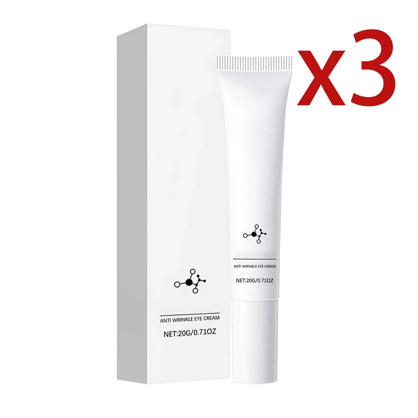 Collagen Firming Eye Cream Reduce Swelling Relieve Eye Bags Moisturizing Increase Skin Elasticity Lighten Melanin Eye Care Gel Peaceful Pleasures Health and Wellness 3x20g 20g
