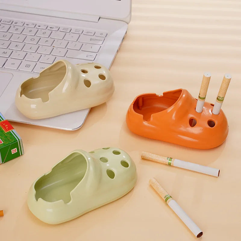 Creative Cave Shoes Ashtray Thickened Desktop Decoration Decor Office Home Living Room Anti Scalding Tea Table Anti Fly Ash A Peaceful Pleasures Health and Wellness