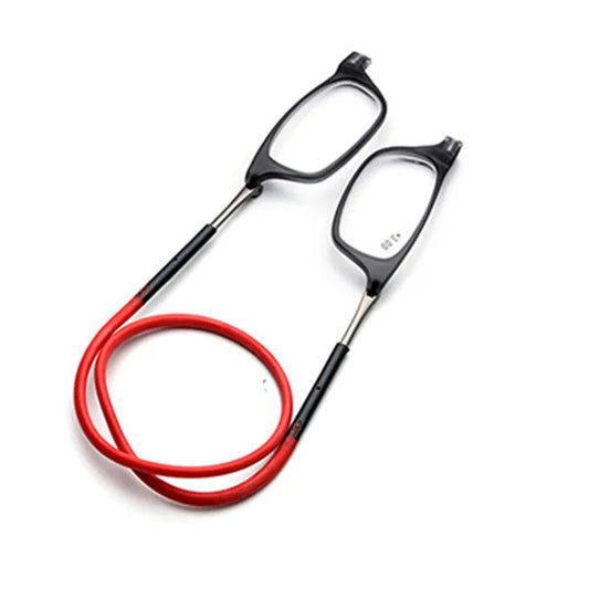 New Folding Neck Hanging Presbyopia Glasses Hd Resin Fashion Magic Magnet Presbyopia Glasses Presbyopic Eyeglasses Peaceful Pleasures Health and Wellness