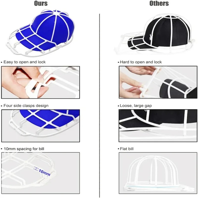 Multifunctional Baseball Cap Washer Fit for Adult/Kid's Hat Washer Frame/Washing Cage Double-deck Hat Cleaners Shaper Protector Peaceful Pleasures Health and Wellness