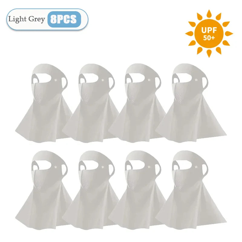 3D Ice Silk UPF50+ UV Face Mask – Cooling Balaclava Women