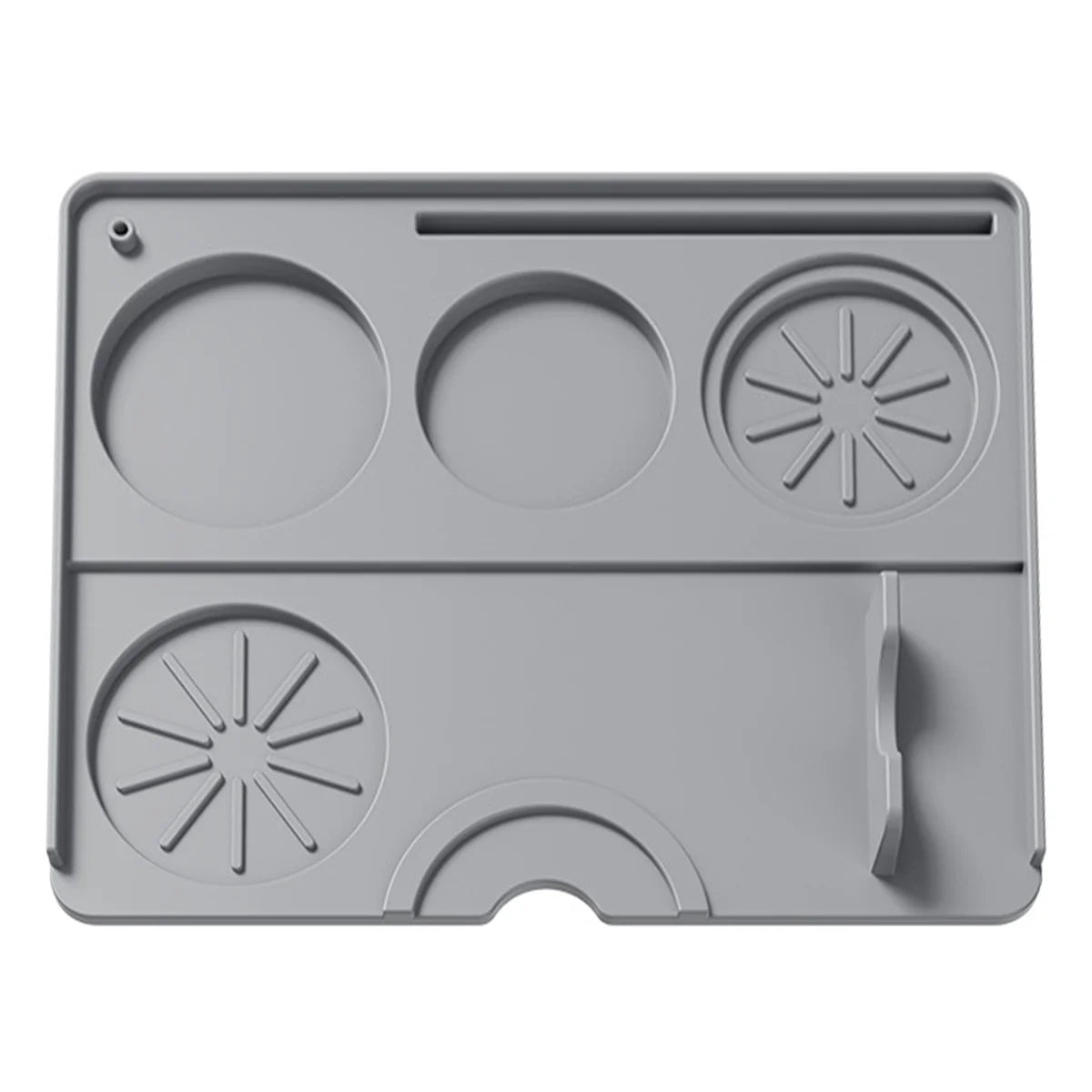 Espresso Tamping Matl, Coffee Accessory Tamp Station Mat for Home, Cafe, Silicone Non Slip Holder Pad Coffee Press Cushion Too Peaceful Pleasures Health and Wellness GRAY