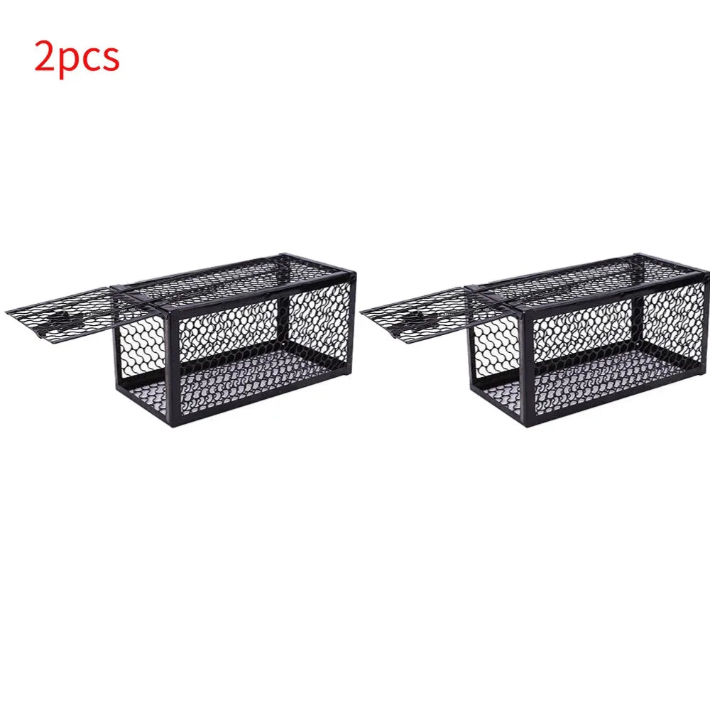 Self-Locking Metal Rat Trap Cage – Indoor & Outdoor Mouse Catcher