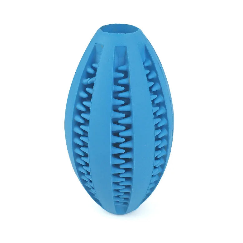 Natural Rubber Dog Chew Ball | Treat-Dispensing Teeth Toy