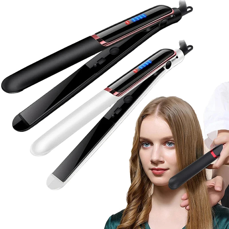 4 Temperature Ceramic Hair Straightener Flat Iron With 140 To 200 ℃ Adjustable Heat Settings For Different Hair Types Styling Peaceful Pleasures Health and Wellness