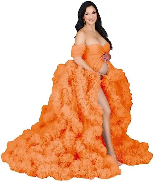 Fluffy Tulle Maternity Dress | Baby Shower & Photo Shoot