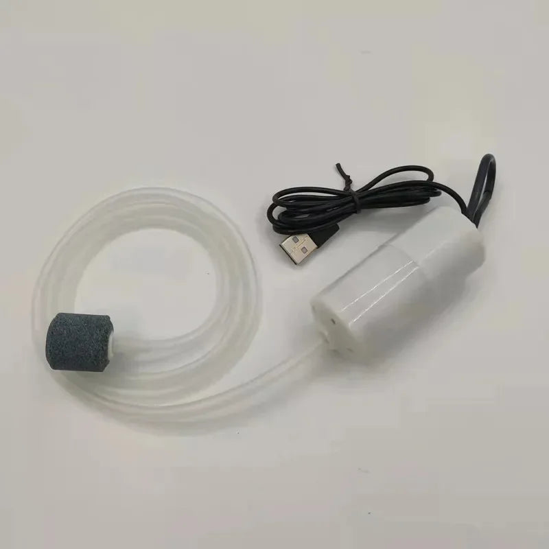 USB Aquarium Air Pump – Silent Mini Fish Tank Oxygenator 5V