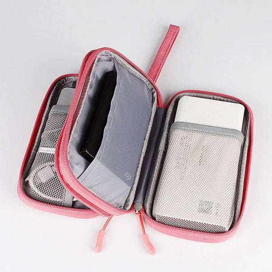 Double-Layer Digital Accessories Storage Bag | Large Capacity Tech Organizer Bag Oasis Select