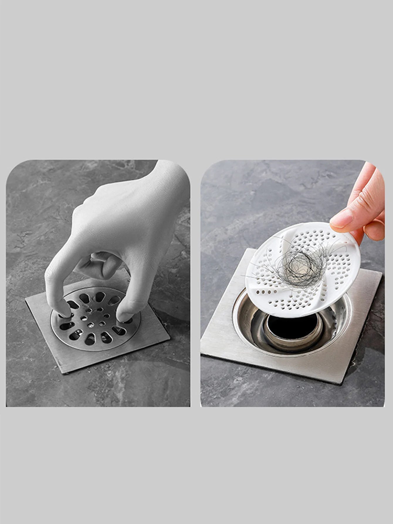 3Pcs/Set Swivel Sewer Strainer Floor Drain Filter Anti-clogging Sewer Hair Catcher Mesh Cover Sink Strainer Household Use Peaceful Pleasures Health and Wellness