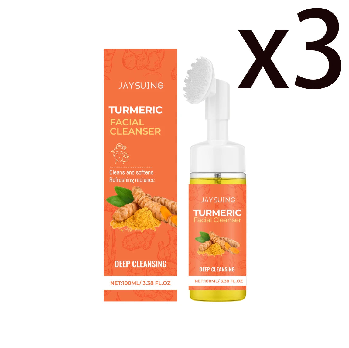 Jaysuing Turmeric Cleansing Mousse | Deep Pore Facial Cleanser