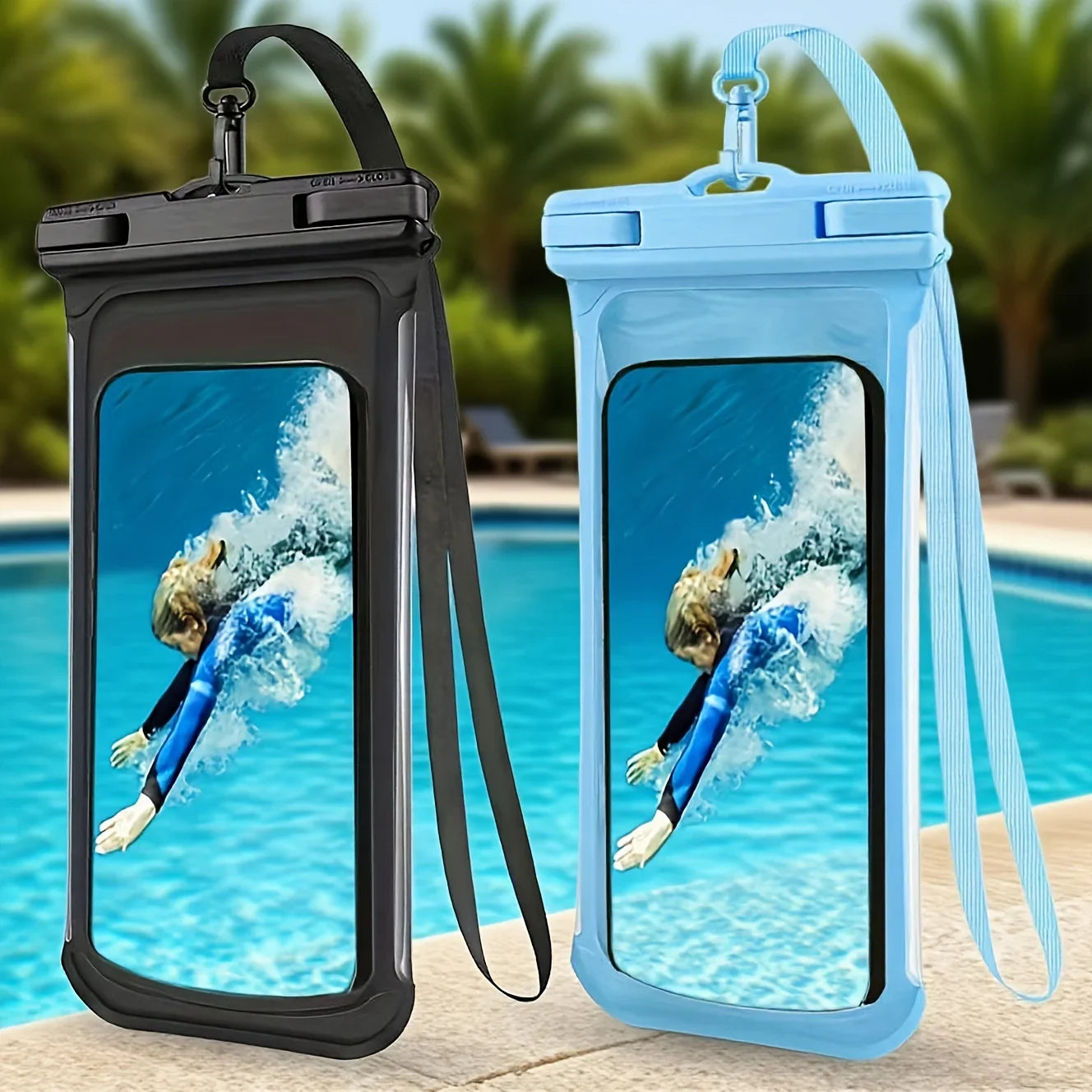 IPX8 Waterproof Phone Pouch | Clear Dry Bag for Beach & Kayak