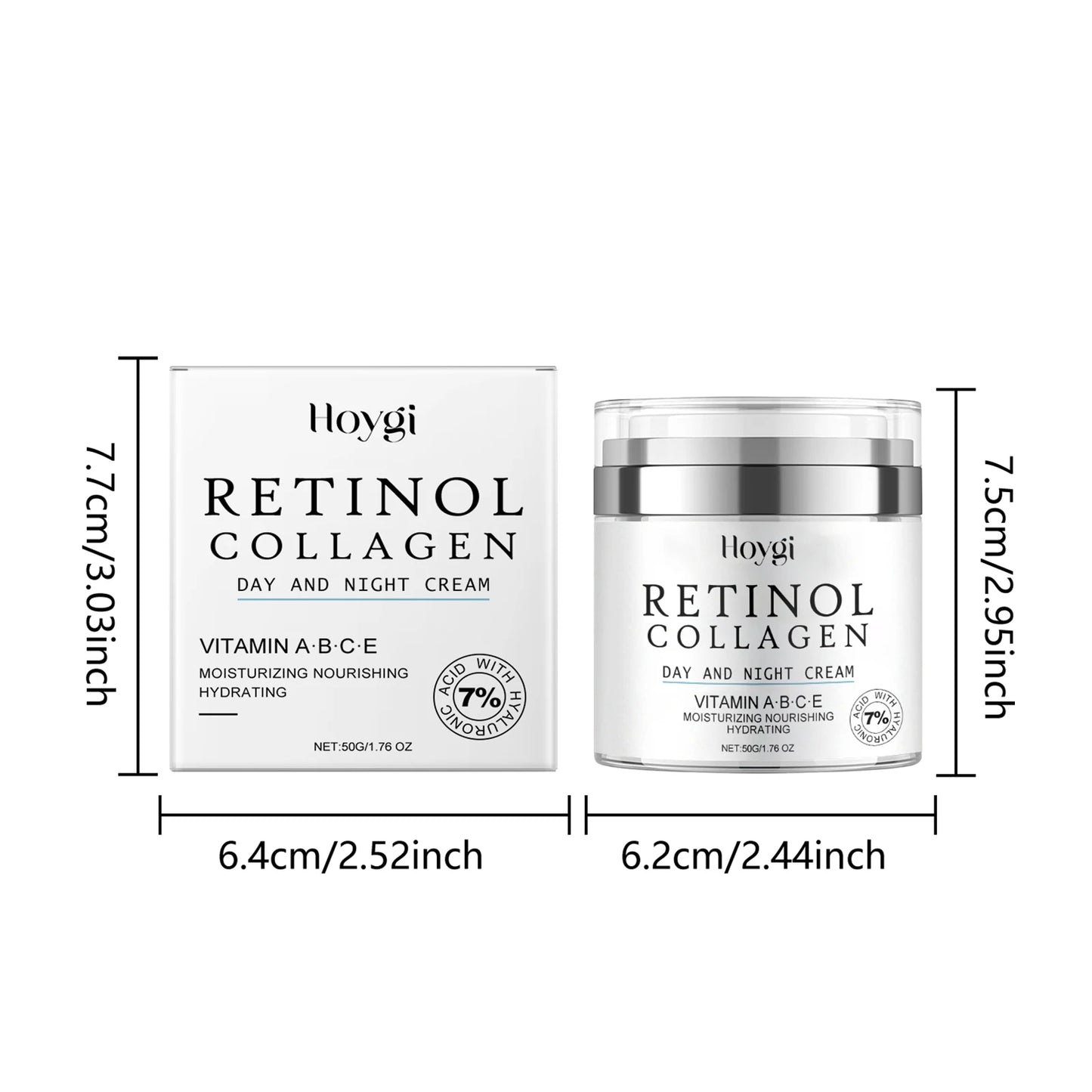 Retinol Anti-Aging Face Cream with Collagen, Vitamin C & E 50g
