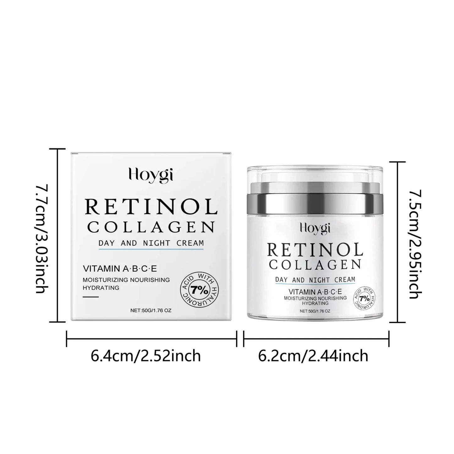 Hoygi Retinol Anti-Aging Face Cream – Collagen & Vitamin C 50g