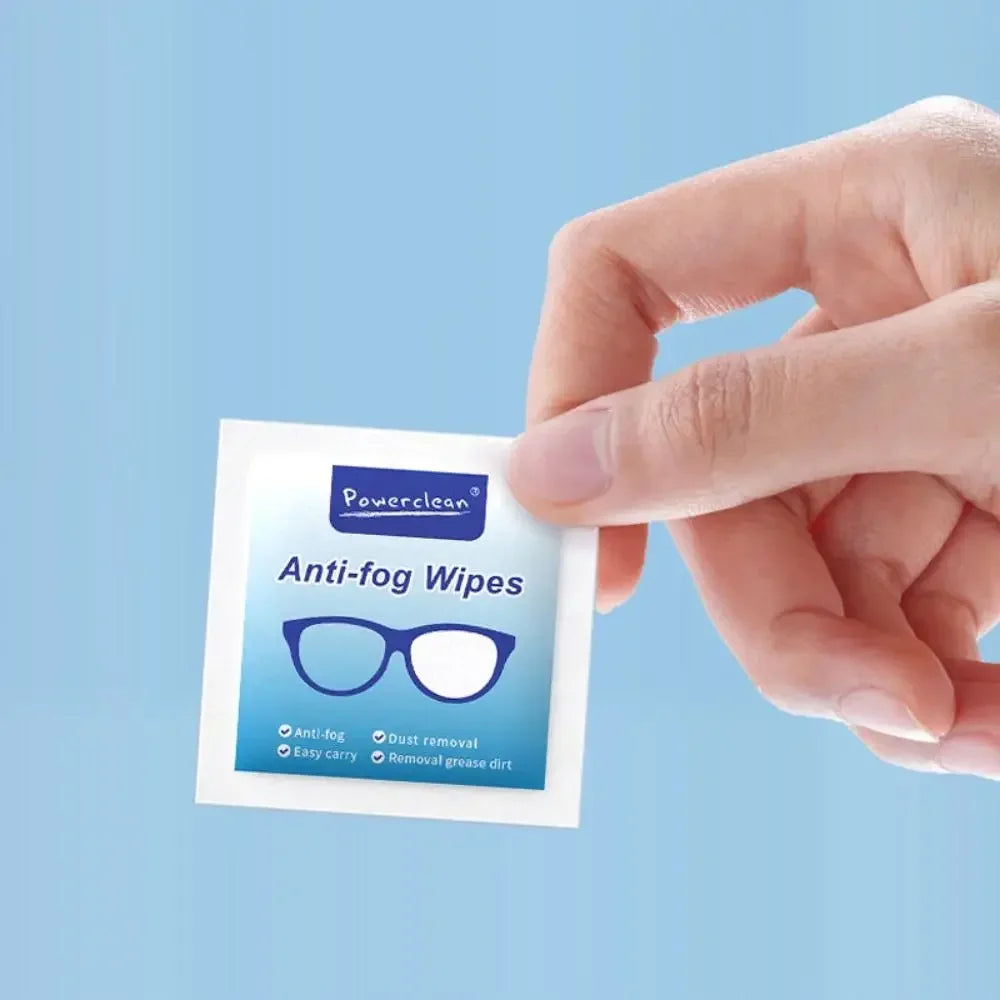 100-Pack Disposable Lens Wipes – Anti-Fog, Streak-Free Clean