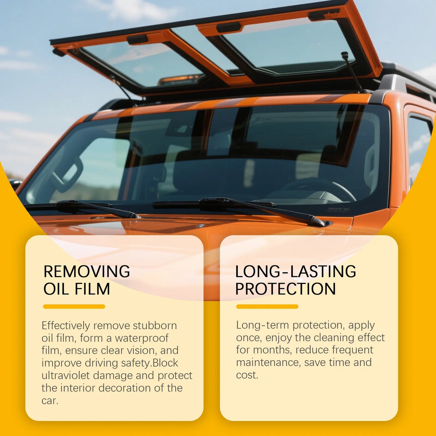 RayHong Car Glass Oil Film Remover Brush – Anti-Fog Windshield