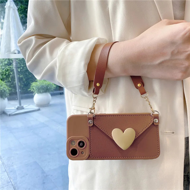 for iphone15 case for iphone case with card storage leather case for iphone17 pro max cases for iPhone wallet magsafe card phone Peaceful Pleasures Health and Wellness