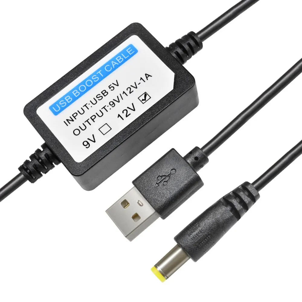 USB Charge Power Boost Cable DC 5V to 12V 1A Step UP Converter Adapter USB Cable with Boost Component Peaceful Pleasures Health and Wellness